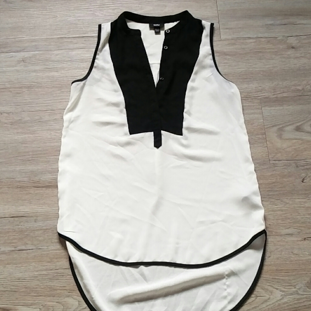 Massimo | White and black blouse